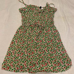 Divided by H&M spaghetti strap strawberry print sun dress